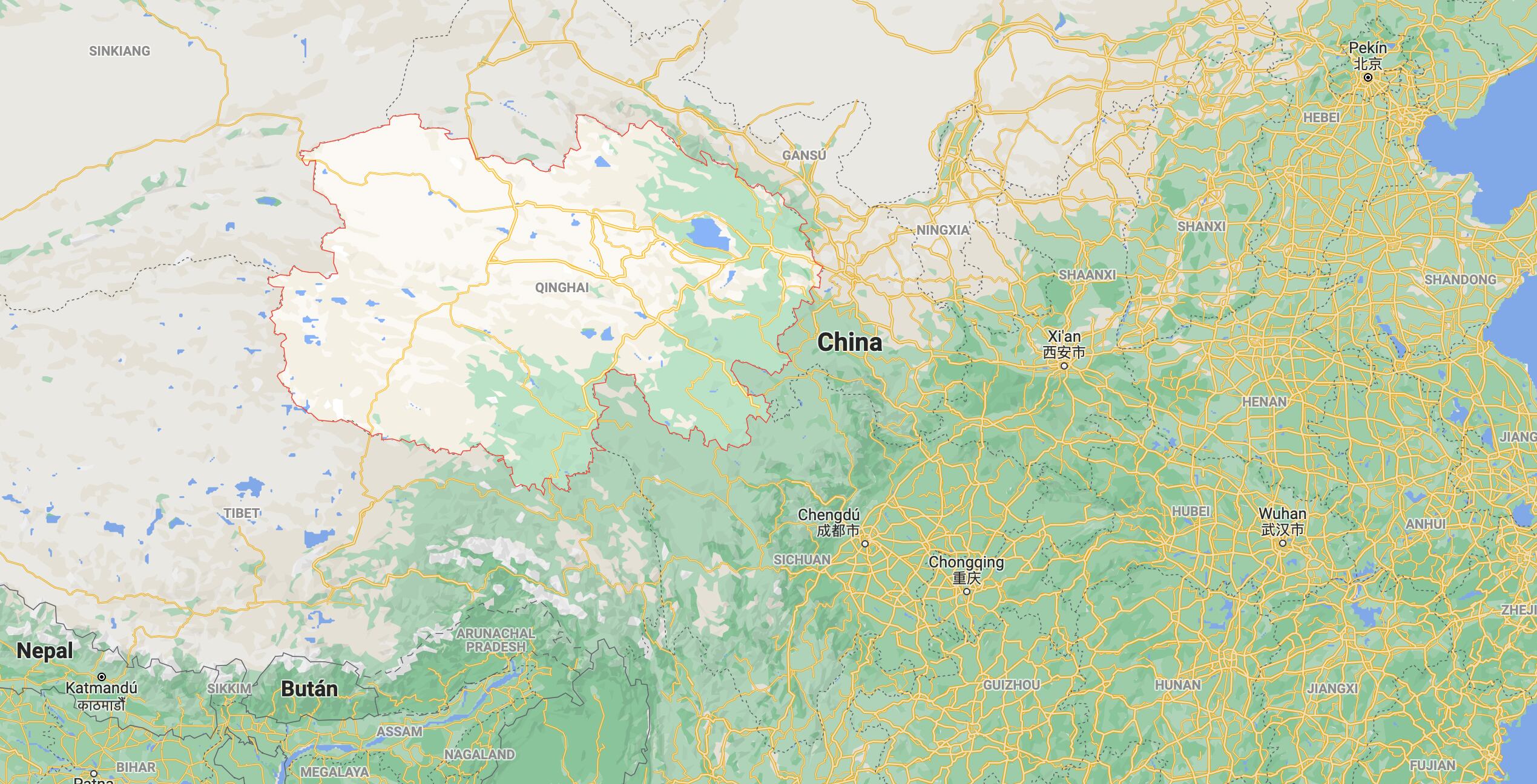 La provincia Qinghai de la República Popular de China