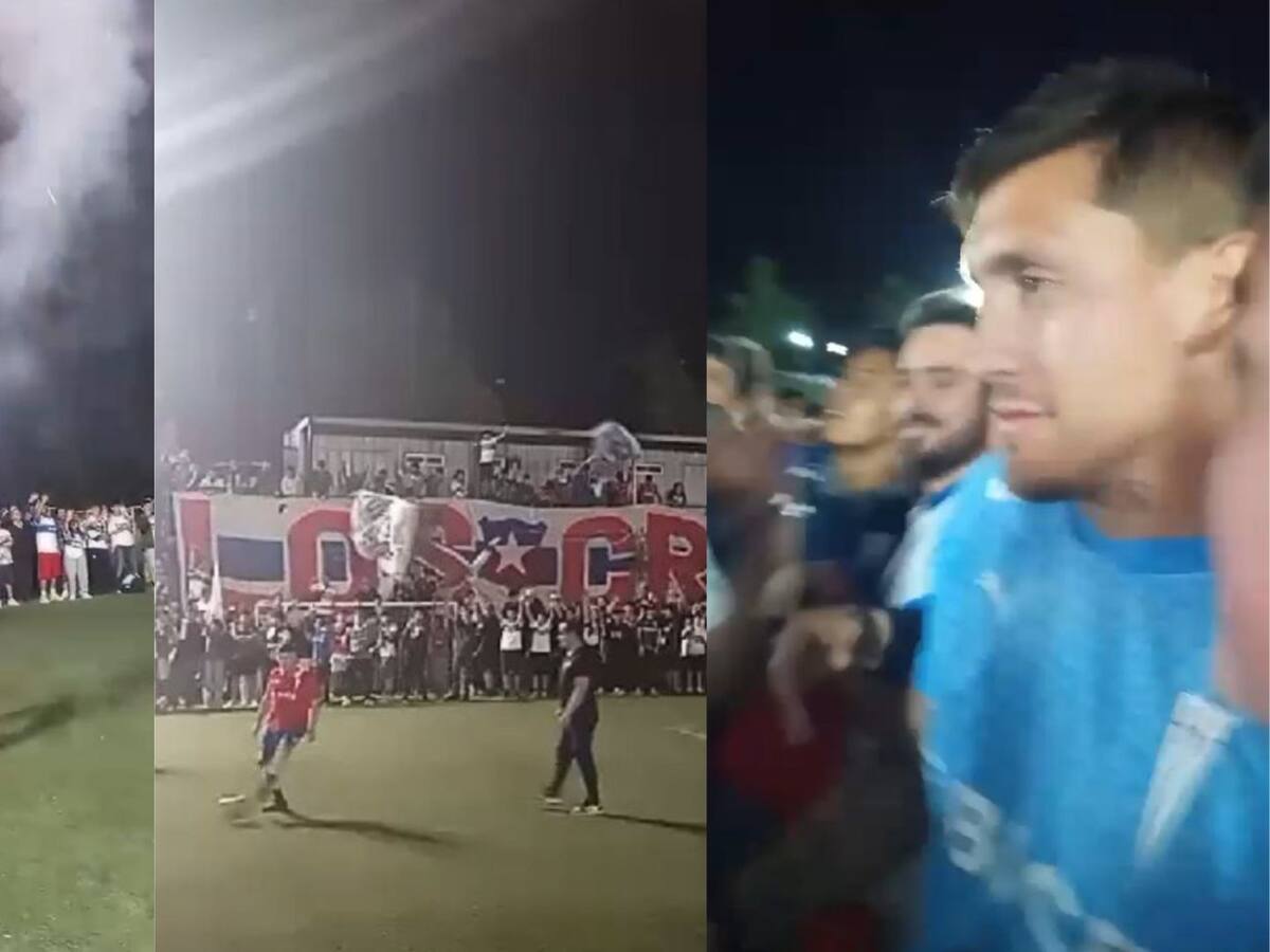 Jugó un partido con hinchas: Nicolás Castillo tuvo multitudinaria despedida de la UC en San Carlos de Apoquindo