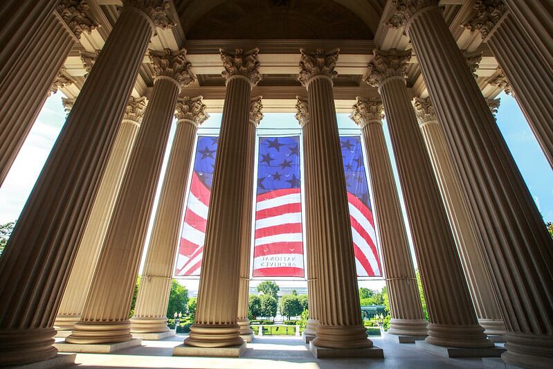Imagen de la Casa Blanca que es parte de los Archivos Nacionales