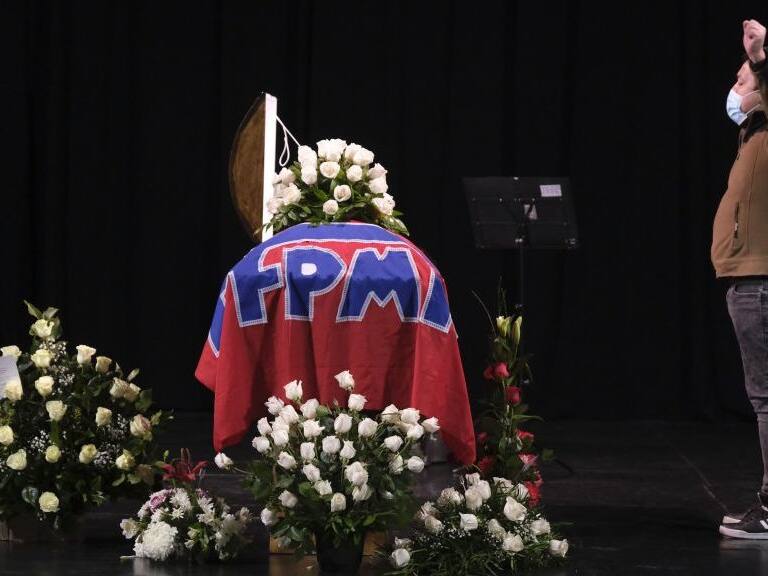 25 de Septiembre del 2021/SantiagoVelorio del musico y escritor Patricio Manns en el Teatro Nacional
FOTO: DANIEL ARAYA MARTIN/AGENCIAUNO