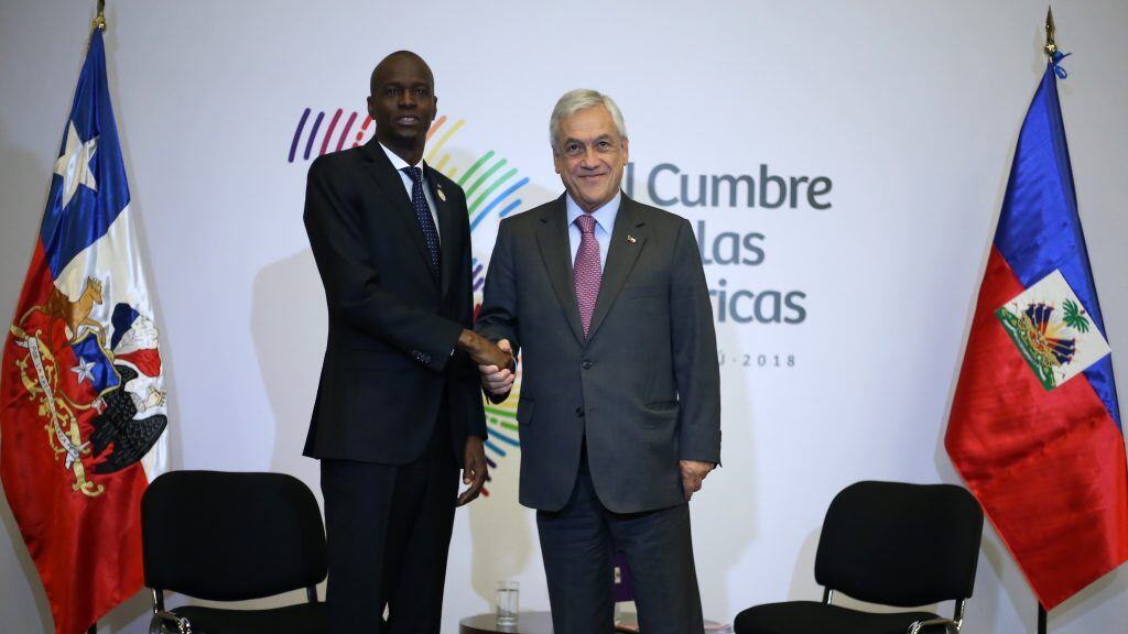14 de abril de 2018/LIMA El Presidente de la República, Sebastián Piñera, se reune con el Presidente de Haití, Jovenel Moïse, en el Ministerio de la Cultura de la Ciudad de Lima,Perú.
FOTO:CRISTOBAL ESCOBAR/AGENCIAUNO