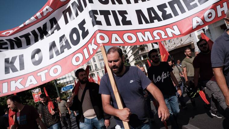 protestas grecia - ley laboral - seis días de trabajo - 13 horas