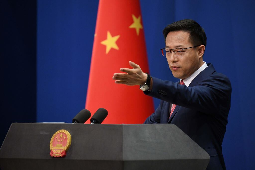 El vocero del ministerio de relaciones exteriores chino Zhao Lijian