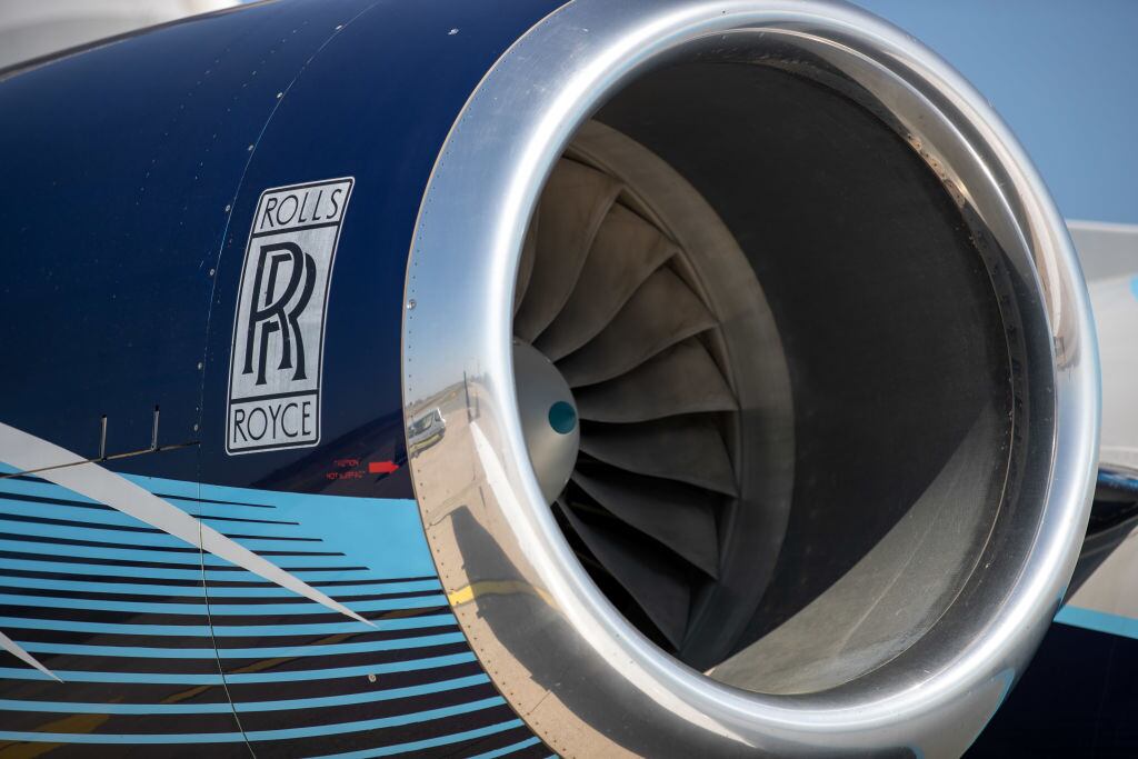 Un motor aéreo de la empresa Rolls Royce