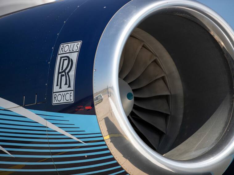 Un motor aéreo de la empresa Rolls Royce