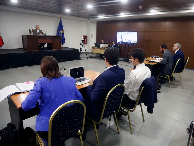 Vista General de una videoconferencia con Japón, en las dependencias de la Corte Suprema, durante una nueva audiencia en el caso de Nicolás Zepeda, que lo involucra como principal acusado en la desaparición de la ciudadana japonesa Narumi Kurosaki. FOTO:CRISTOBAL ESCOBAR/AGENCIAUNO