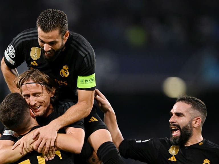 En guerra de goles, Real Madrid derrotó al Napoli y sumó su segunda victoria en Champions 2023-24