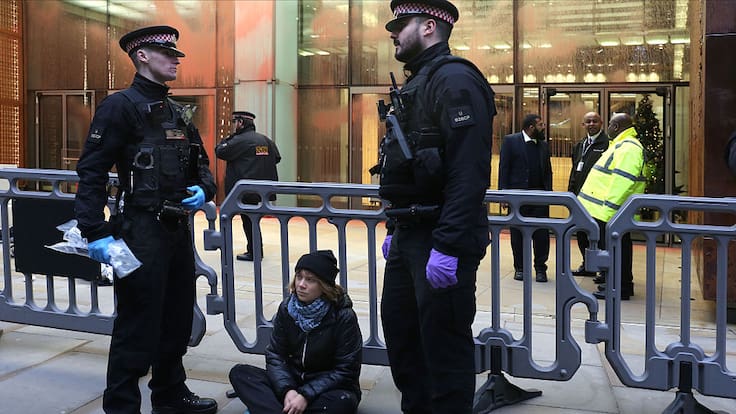 Detienen a Greta Thunberg durante una manifestación a favor de Palestina en Londres