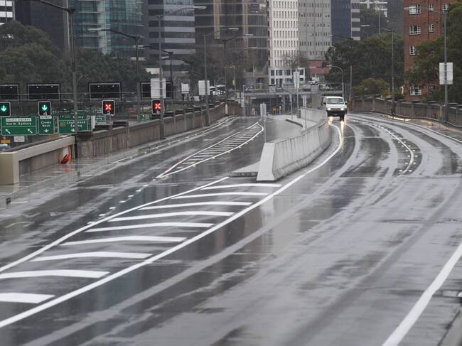 Las calles vacías en un suburbio de Sidney Norte por la cuarentena