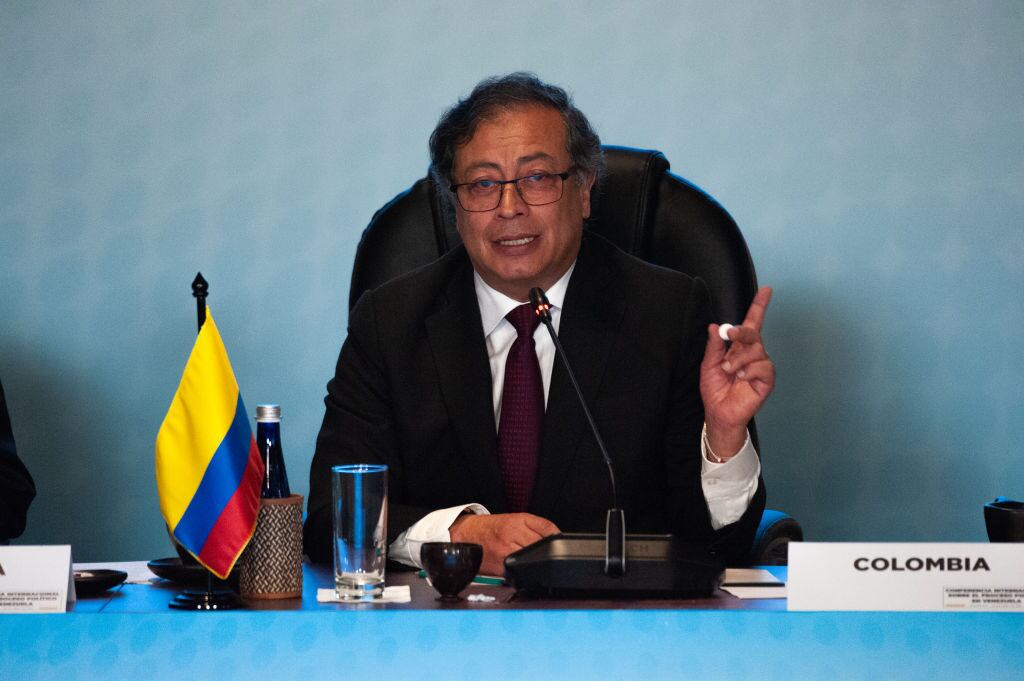 El presidente de Colombia, Gustavo Petro, en un evento en Bogotá