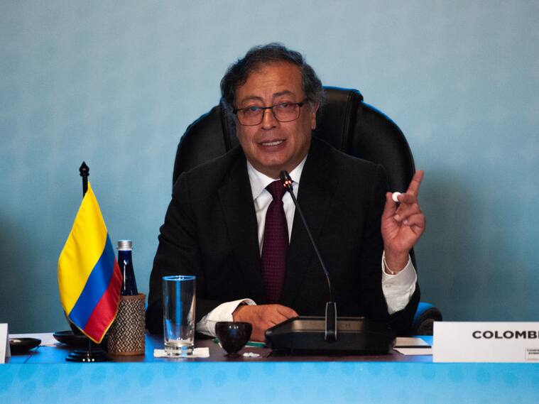 El presidente de Colombia, Gustavo Petro, en un evento en Bogotá
