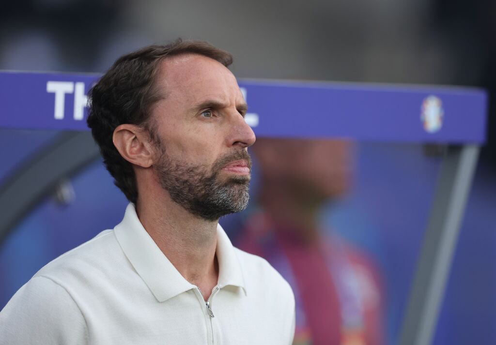 El técnico de Inglaterra, Gareth Southgate, durante la final de la Eurocopa 2024 en Berlín de Alemania, entre los ingleses y España.