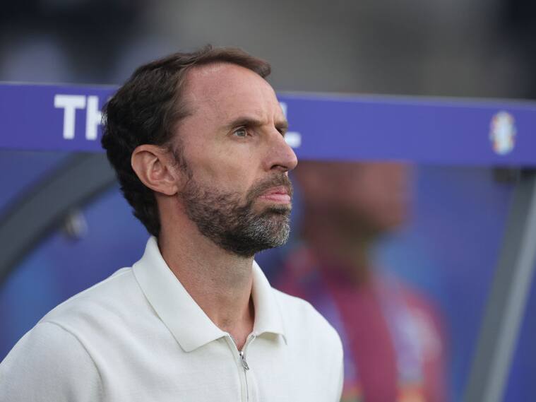 El técnico de Inglaterra, Gareth Southgate, durante la final de la Eurocopa 2024 en Berlín de Alemania, entre los ingleses y España.
