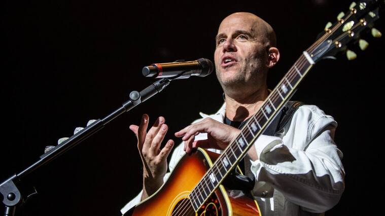 LOS ANGELES, CALIFORNIA - APRIL 10: Gian Marco performs at The Belasco Theatre on April 10, 2022 in Los Angeles, California. (Photo by Harmony Gerber/Getty Images)