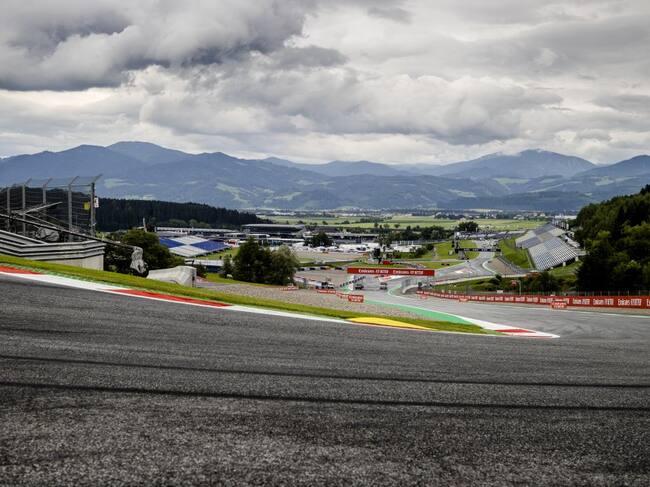 SPIELBERG - An overview of the still empty Red Bull Ring race track in the run-up to the Austrian Grand Prix. ANP SEM VAN DER WAL (Photo by ANP via Getty Images)