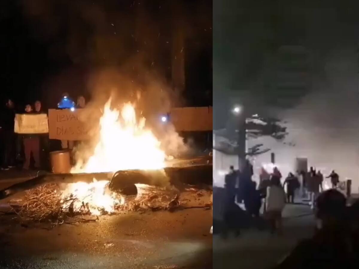 Con cacerolazos y barricadas: vecinos protestan por prolongado corte de luz en varias comunas de la Región Metropolitana