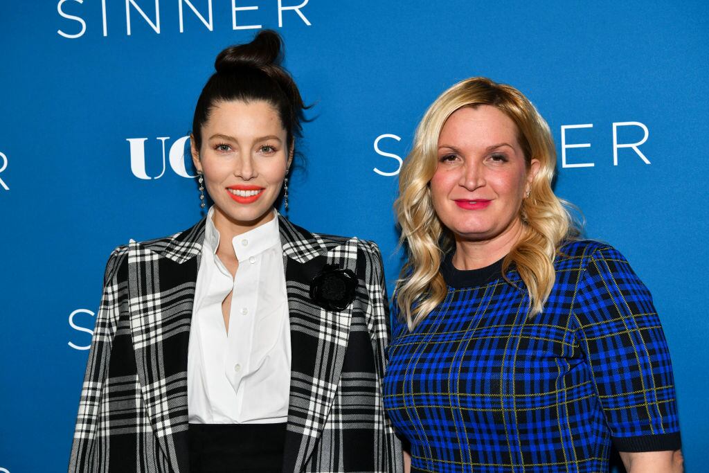 Jessica Biel y Michelle Purple en la premiere de «The Sinner». Foto: Getty Images