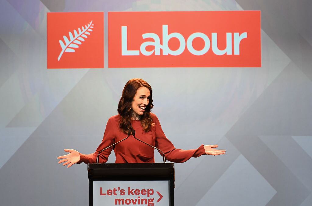 Jacinda Ardern celebra su victoria en Nueva Zelanda