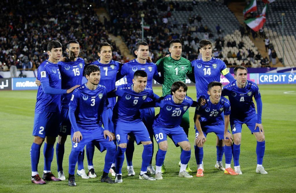 Los jugadores de Uzbekistán celebran el pasaje al Mundial de 2026. Foto: Agencia Getty