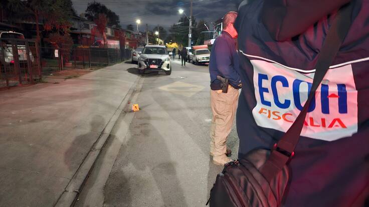 Ataque armado en Renca: joven de 23 años muere tras balacera en plena calle
