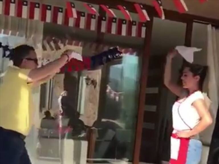 La particular cueca con la que Daniela Aránguiz celebró el «18»