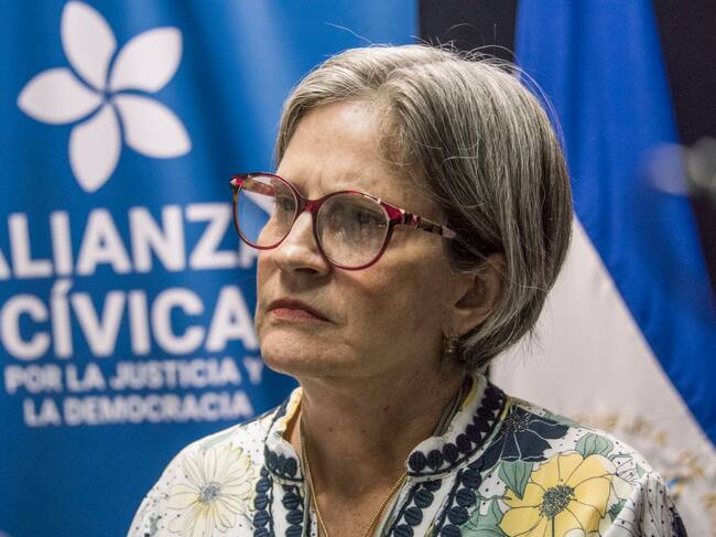 Kitty Monterrey la líder del partido opositor "Ciudadanos por la Libertad" de Nicaragua