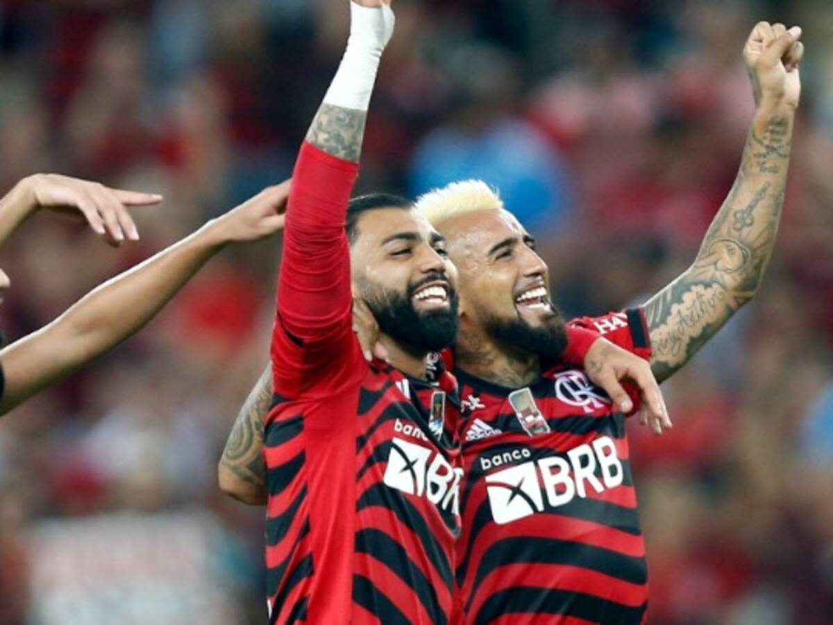 Arturo Vidal dijo presente en la humillante goleada de Flamengo sobre Athletico Paranaense