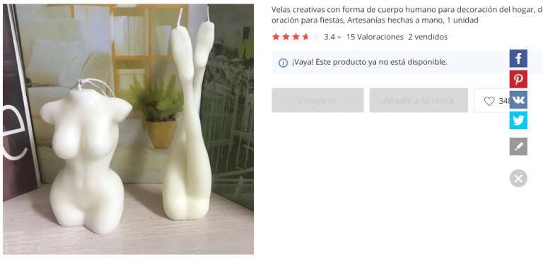 Velas Aliexpress