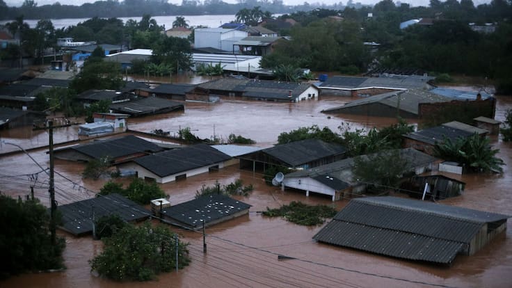 Brasil registra al menos 50 muertos y zonas totalmente anegadas por un grave temporal