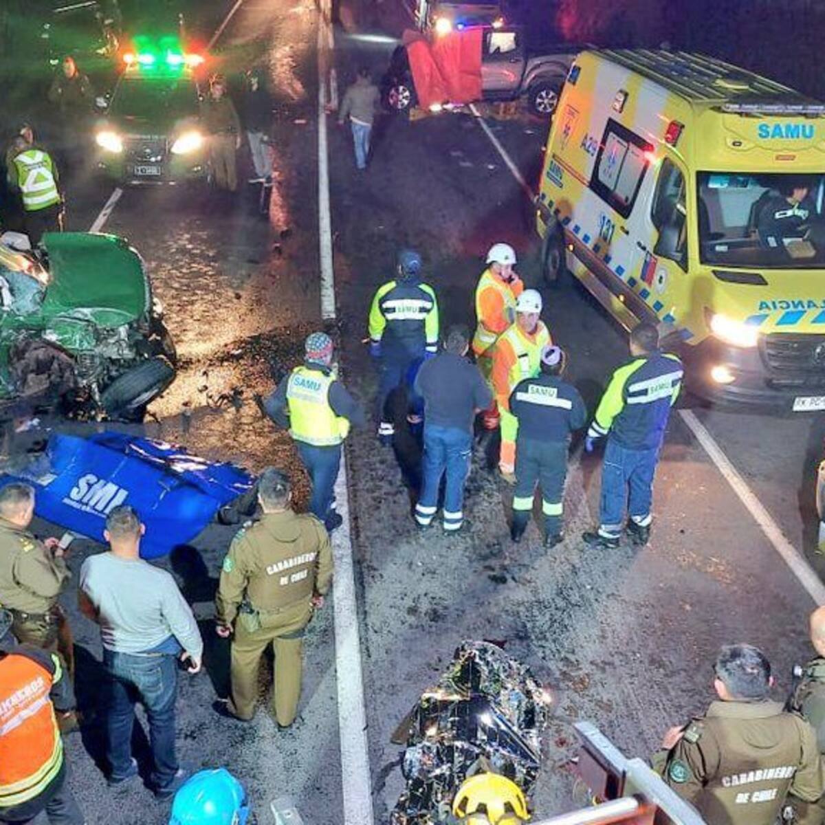 Valparaíso: dos carabineros y un civil mueren en accidente de tránsito tras frustrada fiscalización