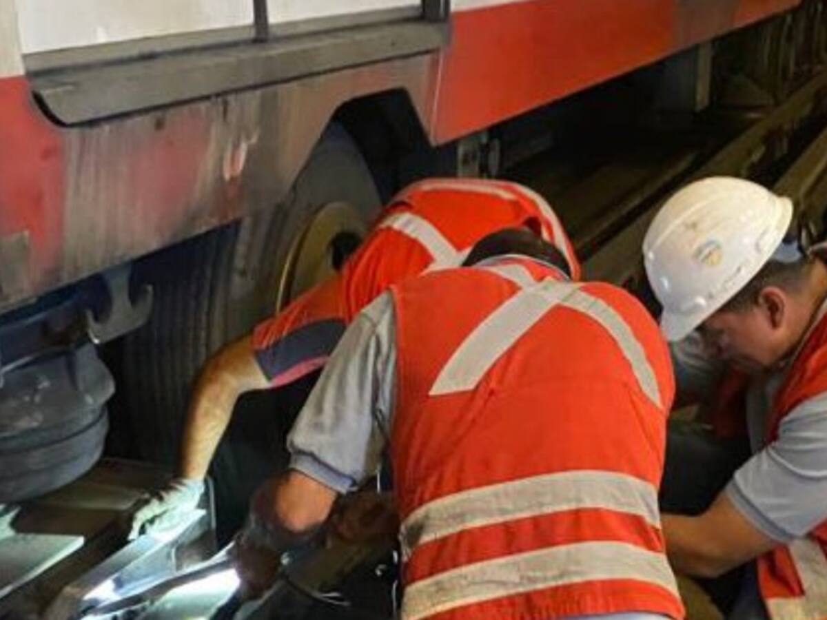 Metro presenta falla en un carro y mantiene a la Línea 1 con recorridos parciales