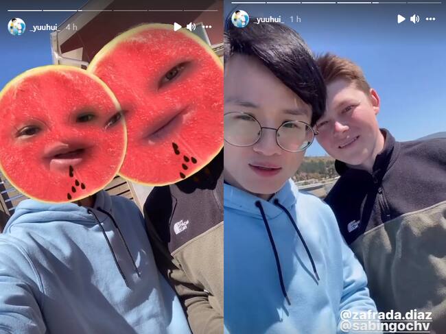 Yuhui Lee viajó a la costa para visitar a su amigo Víctor Díaz