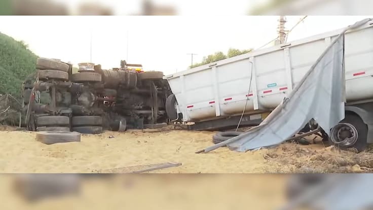 Conductor bajo los efectos de las drogas: Carabineros da detalles del volcamiento de camión en la Autopista Central