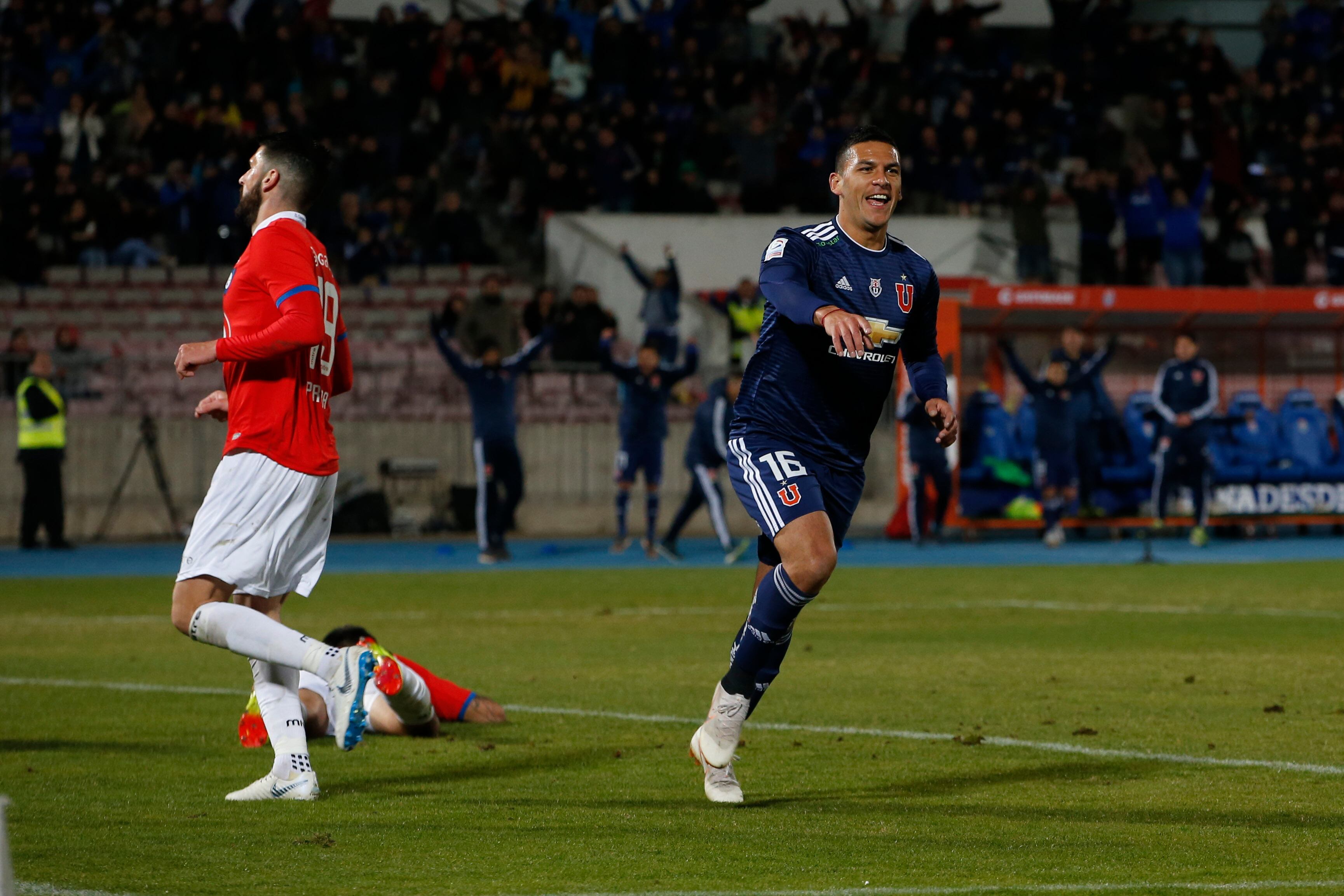 Isaac Díaz en su paso por la U en 2018. Foto: Agencia Uno