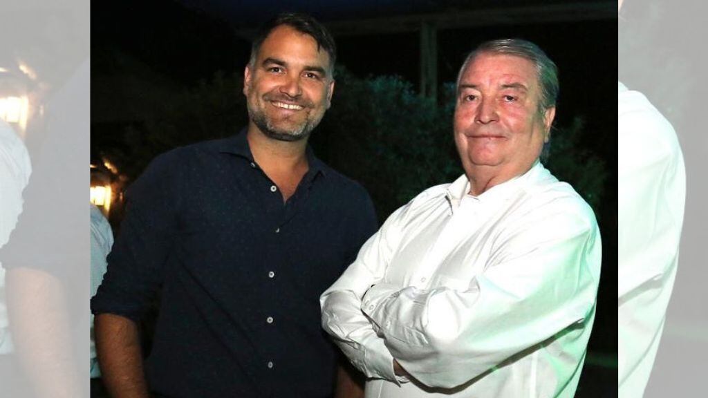 Javier Macaya junto a su padre Eduardo Macaya