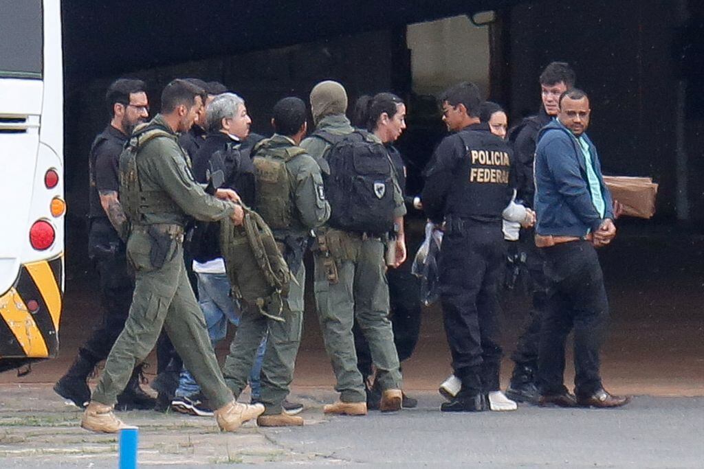 La Policía Federal de Brasil arresta a imputados del caso sobre el intento de golpe de Estado orquestado por grupos de la ultraderecha.