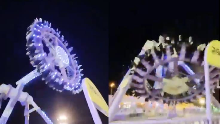 Terror en parque de diversiones: juego mecánico se destruye en el aire y lesiona a 23 personas