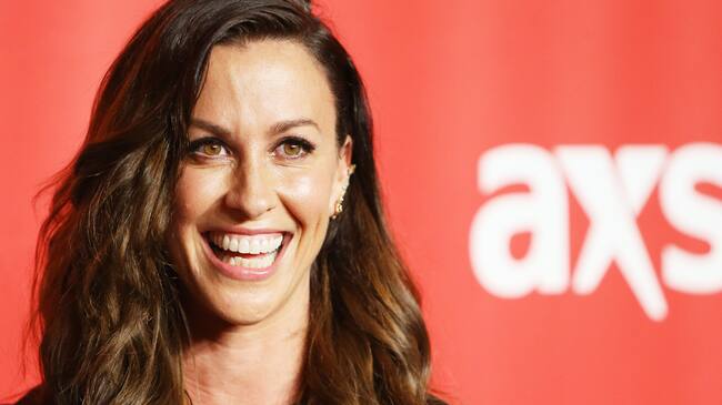 LOS ANGELES, CA - FEBRUARY 06: Alanis Morissette arrives at the 2015 MusiCares Person of The Year honoring Bob Dylan held at Los Angeles Convention Center on February 6, 2015 in Los Angeles, California. (Photo by Michael Tran/FilmMagic)