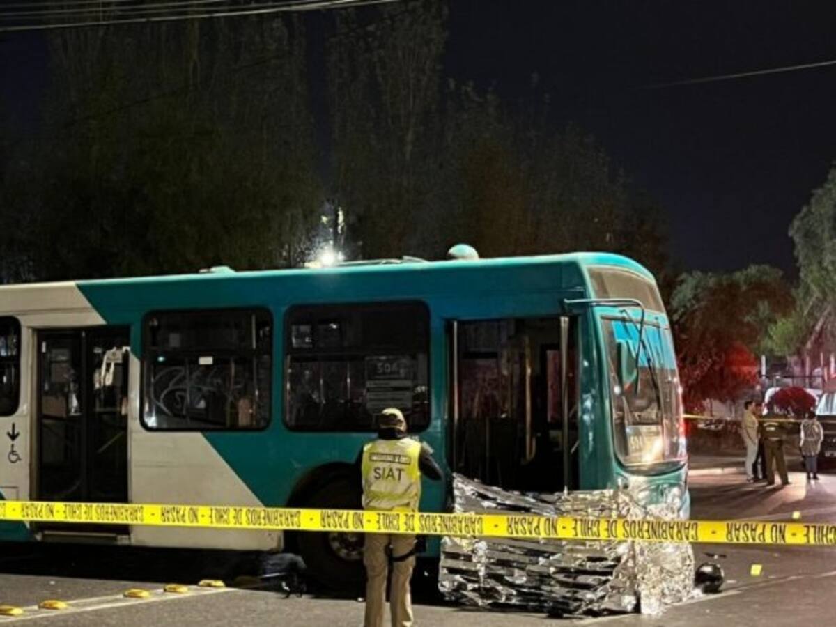 Hombre muere en la comuna de Maipú tras ser atropellado por bus del transporte público