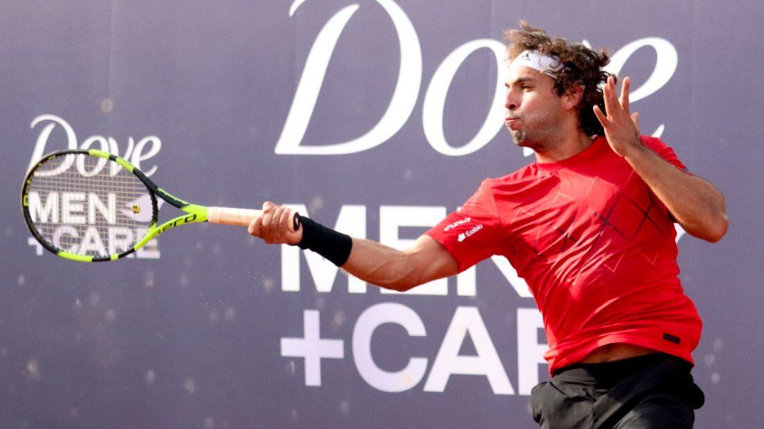 16 de Febrero de 2021 / CONCEPCION
Gonzalo Lama cae ante el Argentino Sebastian Baez por 4-6 y 1-6 durante la primera ronda del ATP Challenger de Concepcion, durante el estado de catastrofe de la pandemia covid-19
FOTO: CAMILO CASTRO / AGENCIAUNO