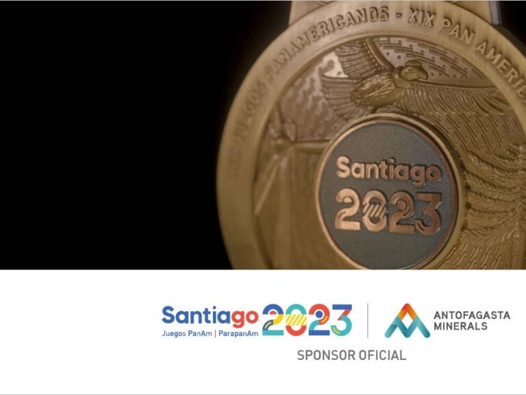 El cobre va en el corazón de las medallas de Santiago 2023
