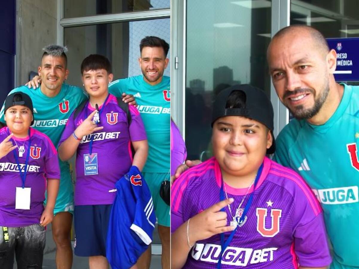 El emotivo regalo de Navidad a un niño de 10 años hincha de la Universidad de Chile que se viralizó en redes sociales