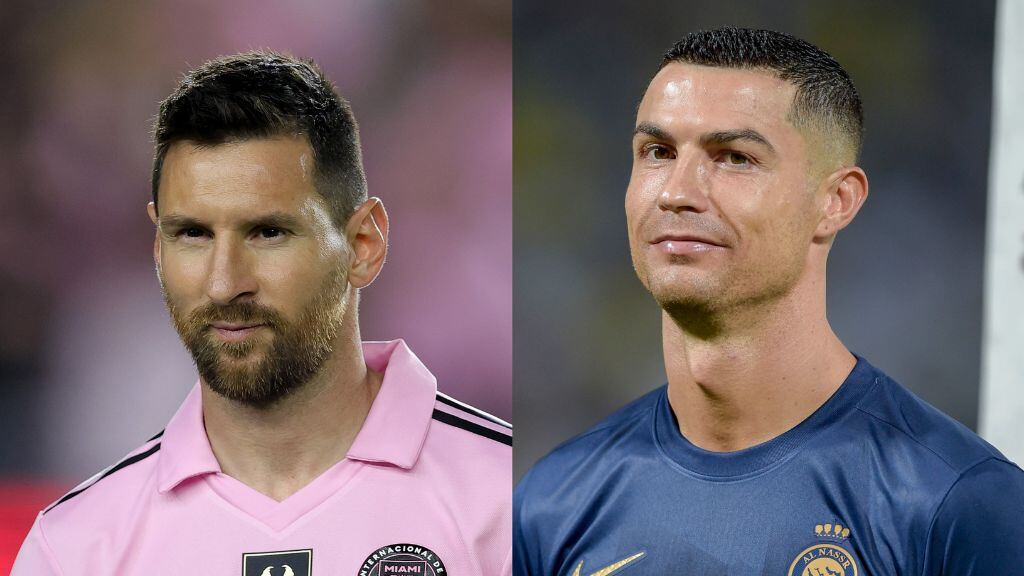 ronaldo vs messi - inter miami vs al nssr - partido amistoso - 2024