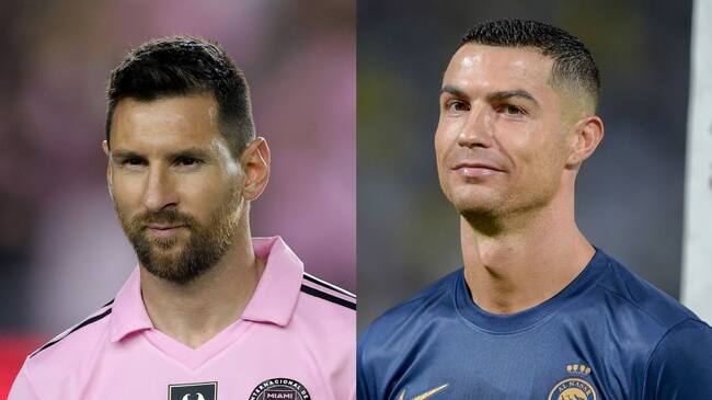 ronaldo vs messi - inter miami vs al nssr - partido amistoso - 2024