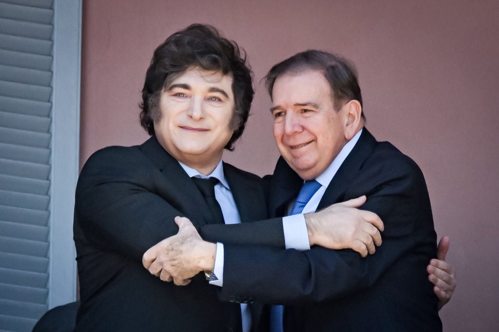 Javier Milei y Edmundo González Urrutia