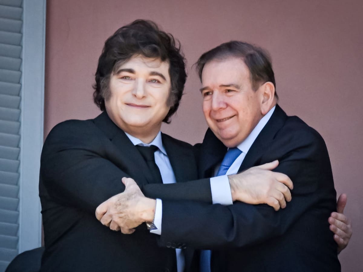 Javier Milei recibe a Edmundo González Urrutia: “Argentina es la casa de los venezolanos de bien”