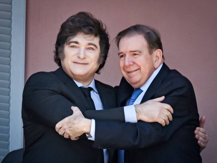 Javier Milei y Edmundo González Urrutia