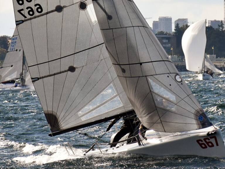 Veleros en el Nacional 2020 de Lago Rapel