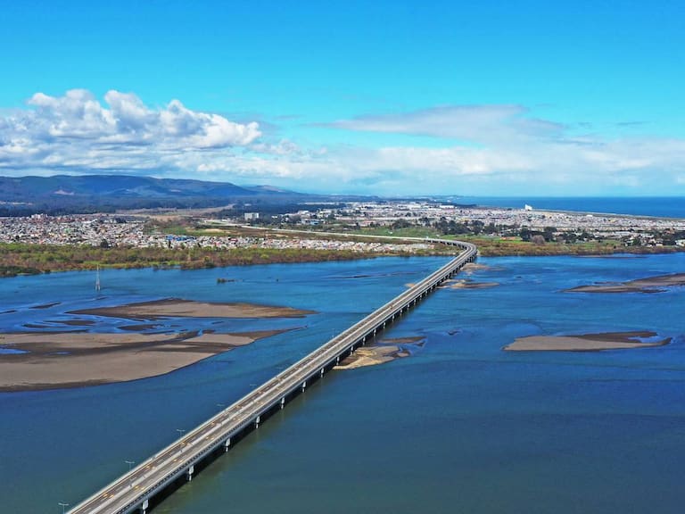 Así es el nuevo puente más largo de Chile que une las comunas de San Pedro de la Paz y Hualpén