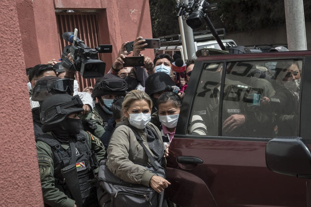 Jeanine Áñez es ingresada a un recinto penitenciario en La Paz